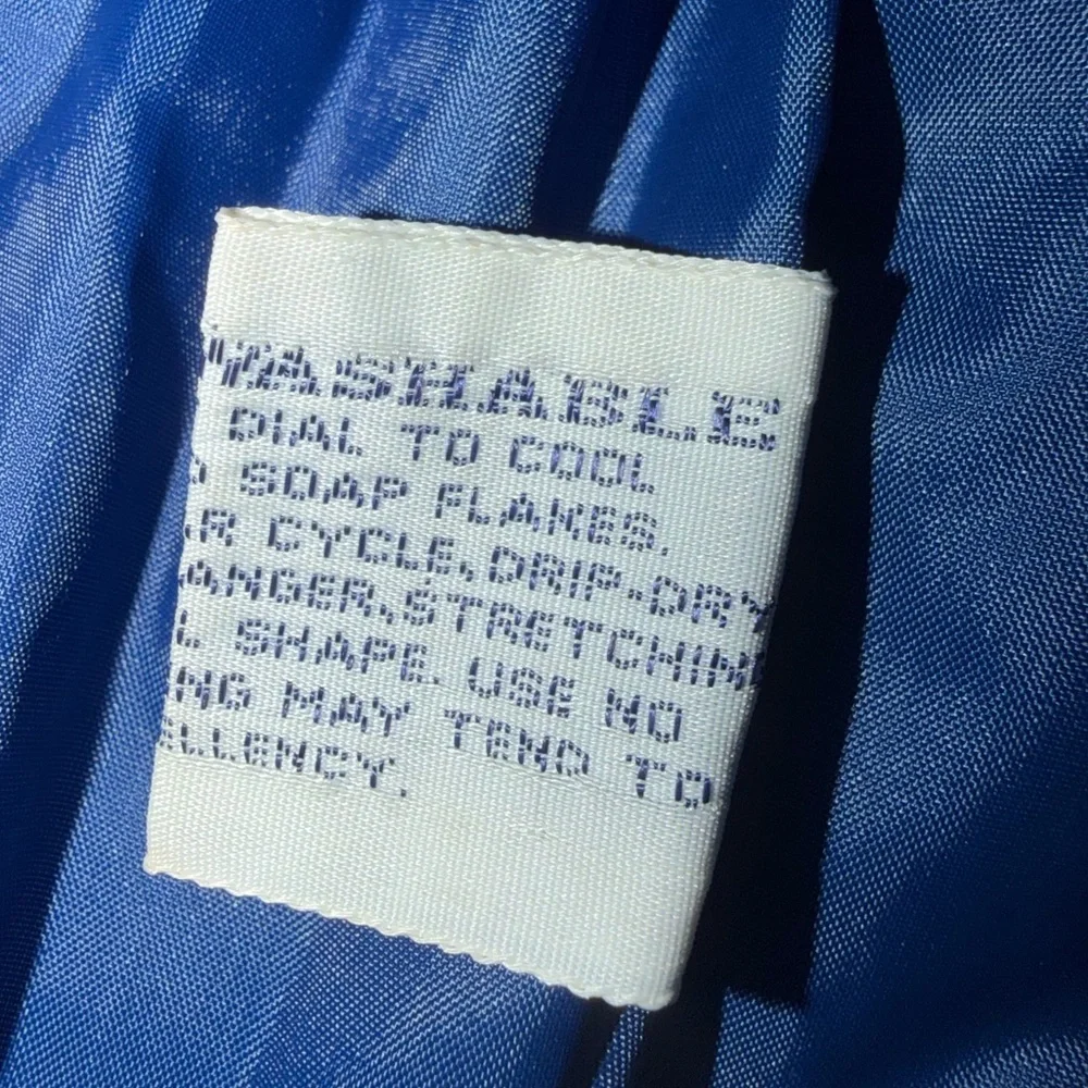 RARE Vintage Late 70s Lightning Bolt Hawaiian Production Rainbow Puffer Vest, M - Picture 9 of 10